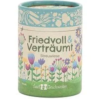 Die Stadtgärtner Gartenpflege-Set Streuwiese Saatgutmischung, Tolles Garten-Geschenk, Samenfest, Dürretolerant, Hohe Keimrate, Duftend, Bestäuber anziehen
