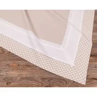 matches21 HOME & HOBBY Tischdecke Tischdecke TRAUDL Herzen Spitze beige, 100 % Baumwolle, in 100x100 cm (1-tlg), Pflegeleicht waschbar bis 30° Grad