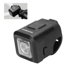 ROCKBROS 2-in-1 Bike Headlight Horn 450LM Bicycle Front Light 120dB Warning Horn IPX6 Waterproof Type-C Charging High De