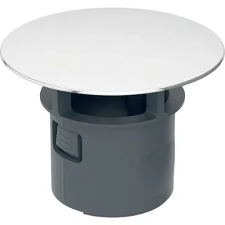 Geberit Ventilabdeckung f. HWB-Anschluss mit integr. Überlauf glanzverchromt, 241993211 241993211