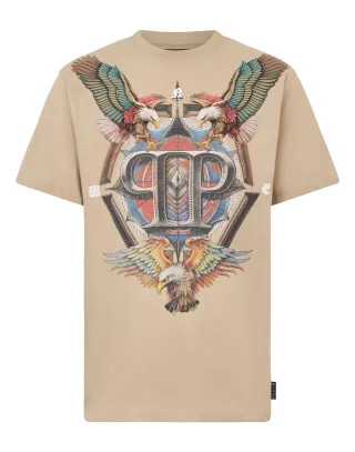 Round Neck T-Shirt Eagle Tattoo