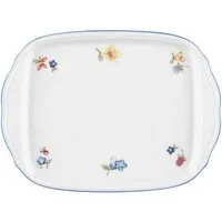 Seltmann Weiden Servierplatte Sonate Nostalgie, Porzellan, 20,5x12,5 cm