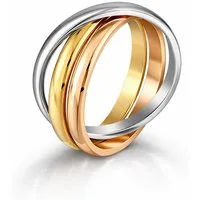 Kim Johanson Fingerring Tricolor, Wickelring, Damenring, verschiedene Größen