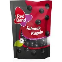 Red Band Süßigkeit, Red Band Salmiak Kugeln mit intensiv würzigen Geschmack 175g