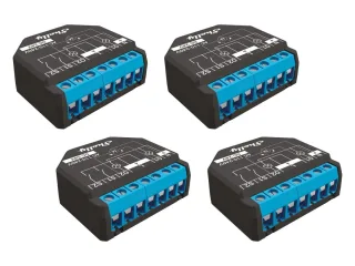 SHELLY WLAN-Schaltaktor Plus 2PM, 2x 10 A, Bluetooth, 4 Stück