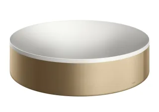Hansgrohe Aufsatzwaschtisch AXOR Suite Basins&Bathtubs 400mm o.Hl.u.Ül weiss/brushed bronze, 4200114 42001140