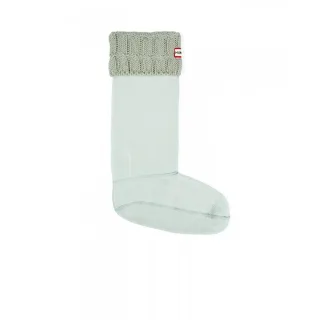 Hunter 6 Stichkabelmanschette Beige hohe Stiefel Socken