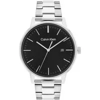 Calvin Klein Quarzuhr LINKED 25200053, Armbanduhr, Herrenuhr, Datum, Mineralglas, Edelstahlarmband