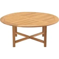 Lesli Living Gartentisch Gartentisch rund 180x75cm Teak-Holz