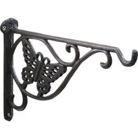 Annastore Wandhaken Wandhalterung aus Gusseisen Wandhalterung für Blumenampeln, Wandhaken aus Eisen für Hängedeko