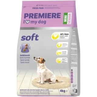PREMIERE Trockenfutter Halbfeucht Hund Soft Mini Senior Huhn 4kg