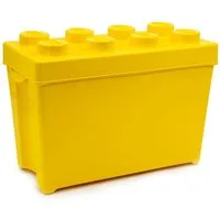 LEGO® Aufbewahrungsbox Original LEGO Aufbewahrungsbox (Gelb, Large)