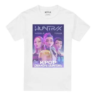 K-Pop Demon Hunters - "World Tour" T-Shirt für Herren/Damen Unisex (Weiß)