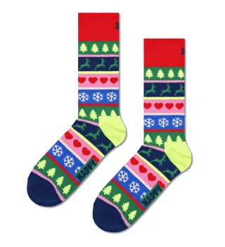 happy socks - Christmas Stripe Sock Rot - Gr. - 38