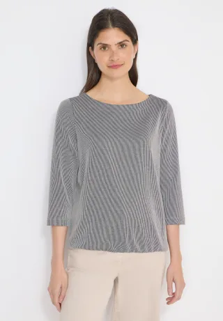 Cecil 3/4-Arm-Shirt mit U-Boot-Ausschnitt