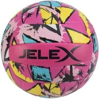 JELEX Beachvolleyball 5 JLX-185, JELEX Volley Beach Volleyball rosa, gleichmäßig konstruierte Latexblase