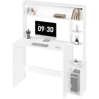 EUGAD Schreibtisch (1-St), Computertisch, 5-stufiges Bücherregal, mit Stauraum