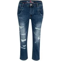 Buena Vista Stretch-Jeans BUENA VISTA ANNA C 7/8 STRAIGHT destroyed repair 2409 B5859 369 D.7622