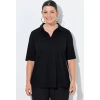 Ulla Popken Poloshirt Poloshirt A-Linie Halbarm Pima Cotton