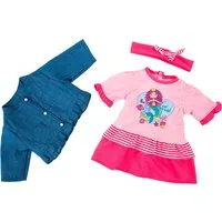 Bayer Puppenkleidung Kleid/Jacke pink 38 cm (Set, 3-tlg)