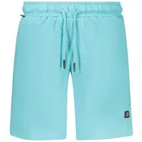 NORWAY 1963 5-Pocket-Hose Damen Kurzehose Blau - Elastischer Bund, 2 Taschen, Applikation
