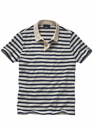 Mey & Edlich Herren Stadt-Strand-Polo Blau 100 % Baumwolle