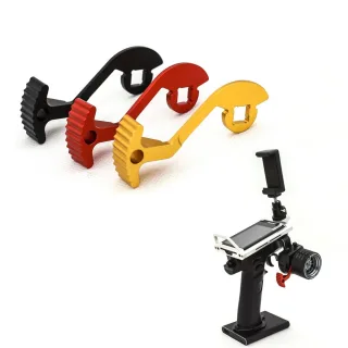 Transmitter CNC Aluminum Alloy Steering Wheel Trigger Adapter Handwheel One-Handed Control Adjustable Accessory for Flys