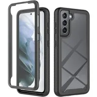 betterfon Handyhülle für Samsung Galaxy S21 TPU Case mit 360° Rundumschutz Displayschutz, 360 Grad Hülle mit Displayschutz und Fingerprint