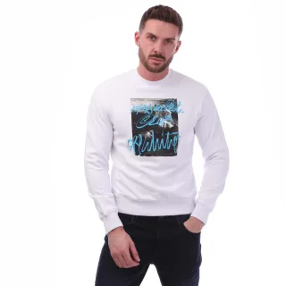 Off-white Rocks Type Slim Crewneck Weiß