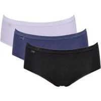 sloggi Midislip Basic+ Midi (3er Pack) perfekter Sitz, besonders weiche Nähte, Cotton-Mix, Multipack