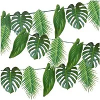 FOUORTUNATE-BEE Wimpelkette Hawaii Party Banner für Gartenparty Sommerdeko wiederverwendbar, Dekobanner für Hawaii Party, ideal für Sommer- und Gartenfeste