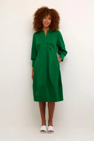 Kleid Weibliche Silhouette Fröhliches Grün green