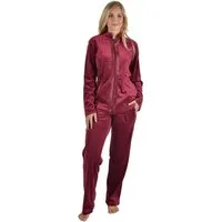 RAIKOU Hausanzug Damen Nicki Hausanzug Homewear Freizeitanzug mit Reißverschluss Paillettenreihen