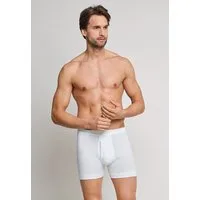 Schiesser Boxershorts Essentials mit Eingriff, bequeme Feinripp-Qualität, Soft-Bund