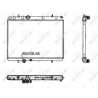 NRF Motork?hler gel?tet Citroen C5 Peugeot 2008 407 50436