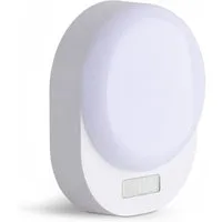 SEBSON LED Nachtlicht Orientierungslicht mit Bewegungsmelder Lichtsensor - Batteriebetrieb, LED integriert, warmweiß, Dämmerungssensor, Magnetpad (ohne Bohren), Ein- Ausschalter
