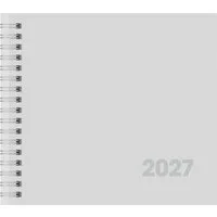 BRUNNEN Buchkalender BRUNNEN Buchkalender Mod. 762 2027, 162×150 mm, Karton, weiß