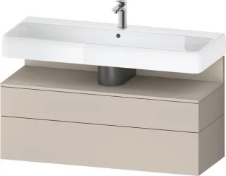 Duravit Qatego Waschtischunterbau wandhängend Taupe Matt 1190x470x590 mm - QA4396083910000 QA4396083910000