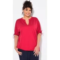 Ulla Popken Sweatshirt Sweatshirt Oversized Tunika-Ausschnitt Halbarm