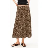 Armedangels Jerseyrock ILENIAA LARAA ZEBRA (Loose Fit) Midi