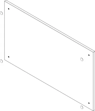 Hansgrohe Xilesa Aufdoppelseite480x470 Eiche Kaschmir+Abdeck.D14, 96233550 96233550