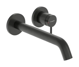 Hansgrohe 2-Loch Waschtischmischer Unterputz Tecturis S Fertigset 225 Brushed Black Chrome,73351340 73351340