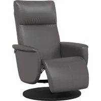 vidaXL Sessel Relaxsessel mit Fußteil Grau Kunstleder (1-St)