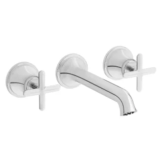 VitrA Origin Classic Zweigriff-Waschtischarmatur Fertigmontageset Unterputzmontage Chrom,A42890 A42890