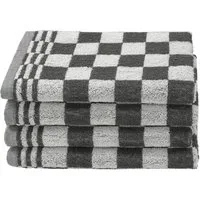 ZOLLNER Geschirrtuch, (Set, 4-tlg), 50 x 50 cm, 100% Baumwolle, vom Hotelwäschespezialisten