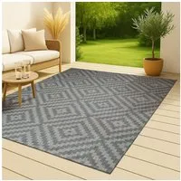 OTTO home Teppich Cordoba auch als Läufer erhältlich, rechteckig, Höhe: 3 mm, In- und Outdoor geeignet, Sisal-Optik, Wetterfest & UV-beständig, Boho
