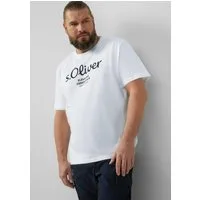 s.Oliver Kurzarmshirt T-Shirt Baumwoll-T-Shirt mit Logo-Print