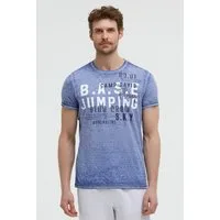 CAMP DAVID Rundhalsshirt mit Ausbrenner-Effekten