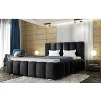 thematys Polsterbett mit Bettkasten & Lattenrost Stauraumbett 140, 160, 180, 200x200cm (Cloud Samtstoff Bett mit optionaler 7-Zonen Taschenfederkernmatratze)