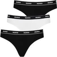 HUGO String Cotton Stretch (3-St) mit Logobund